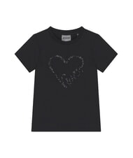 GUESS KIDS MINI ME Koszulka bawełniana z cekinami - Koszulka dziecięca