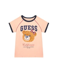 GUESS KIDS Koszulka z kr&oacute;tkim rękawem z nadrukiem misia - Koszulka dziecięca