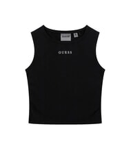 GUESS KIDS MINI ME Dziewczęcy top bez rękaw&oacute;w z nadrukowanym logo - Koszulka dziecięca