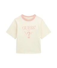 GUESS KIDS MINI ME Koszulka z kr&oacute;tkim rękawem i haftowanym logo - Koszulka dziecięca