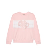 GUESS KIDS Bluza z okrągłym dekoltem, logo i kryształkami - Bluzy dziecięce