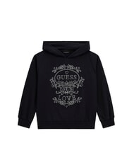 GUESS KIDS Bluza z kapturem z kryształkami - Bluzy dziecięce