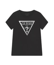 GUESS KIDS Koszulka z nadrukiem z logo tr&oacute;jkąta - Koszulka dziecięca