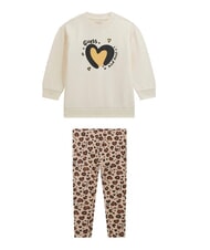 GUESS KIDS MINI ME komplet dresowy dla dziewczynki z bluzą i spodniami - Dresy dziecięce
