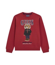GUESS KIDS Bluza z okrągłym dekoltem dla niemowląt z nadrukiem misia - Bluzy dziecięce