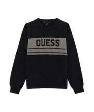 GUESS KIDS MINI ME Sweter z okrągłym dekoltem i logo - Swetry dziecięce