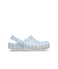 CROCS CLASSIC GINGHAM Damskie kapcie sabot z nadrukiem - Buty damskie