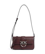 PINKO LOVE ONE SLOUCHY Mała sk&oacute;rzana torba na ramię - Torby damskie