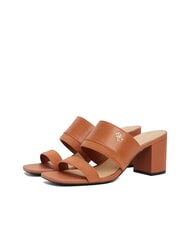 TOMMY HILFIGER TH Sandały sk&oacute;rzane typu mule na szerokim obcasie - Buty damskie