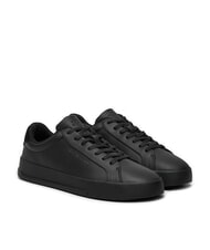 TOMMY HILFIGER COURT BETTER Sk&oacute;rzane trampki czarny - Buty męskie - 1