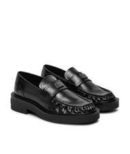 TOMMY HILFIGER TJW ORIGIN LOAFER Mokasyny damskie sk&oacute;rzane - Buty damskie