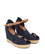 TOMMY HILFIGER BASIC Wysokie sandały espadryle z odkrytymi palcami - Buty damskie