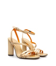 TOMMY HILFIGER TH GOLD BLOCK Wysokie sk&oacute;rzane sandały - Buty damskie