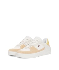 TOMMY HILFIGER BASKET MIX Damskie trampki starożytny biały/gliniasty otoczak - Buty damskie - 1
