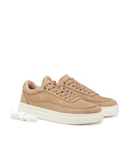 TOMMY HILFIGER MODERN COURT Damskie sk&oacute;rzane trampki iłowiec - Buty damskie - 1