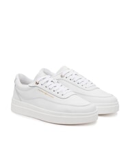 TOMMY HILFIGER MODERN COURT Sk&oacute;rzane trampki na platformie biały - Buty damskie - 1