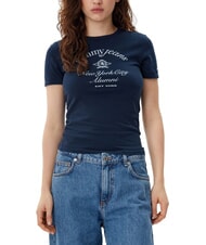 TOMMY HILFIGER NYC RINGER Koszulka z kr&oacute;tkim rękawem i dopasowanym krojem - Koszulki i topy damskie
