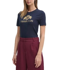 TOMMY HILFIGER VARSITY Koszulka damska o dopasowanym kroju z nadrukiem - Koszulki i topy damskie