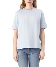 TOMMY HILFIGER OUTLINE FLAG TEE Koszulka z kr&oacute;tkim rękawem o regularnym kroju - Koszulki i topy damskie