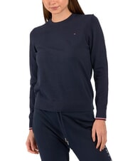 TOMMY HILFIGER TH Sweter damski z okrągłym dekoltem - Koszulki damskie