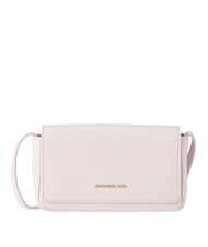 MANDARINA DUCK MELLOW LEATHER Mała sk&oacute;rzana torba na ramię cukierkowy r&oacute;ż - Torby damskie - 1