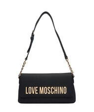 LOVE MOSCHINO BOLD LOVE Torba na ramię z wkładką łańcuszkową - Torby damskie