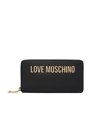 LOVE MOSCHINO BOLD LOVE Duży portfel zapinany na zamek Czarny - Portfele damskie - 1