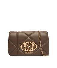 LOVE MOSCHINO EMBOSSED Torba na ramię z klapką - Torby damskie