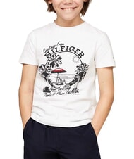 TOMMY HILFIGER TH KIDS Koszulka z kr&oacute;tkim rękawem i nadrukiem - Koszulka dziecięca