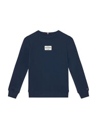 TOMMY HILFIGER TH KIDS Bluza z okrągłym dekoltem i naszywką z logo - Bluzy dziecięce