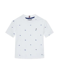 TOMMY HILFIGER TH KIDS Koszulka bawełniana z nadrukami - Koszulka dziecięca