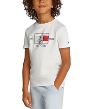 TOMMY HILFIGER TH KIDS Koszulka z kr&oacute;tkim rękawem i nadrukiem - Koszulka dziecięca