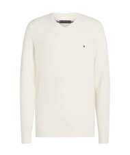 TOMMY HILFIGER TH Sweter bawełniany z okrągłym dekoltem - Koszulki męskie