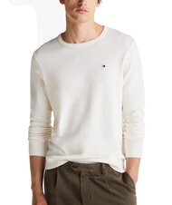 TOMMY HILFIGER TH Sweter z okrągłym dekoltem i mikrologo - Koszulki męskie