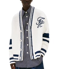 TOMMY HILFIGER TH Kardigan bawełniany z guzikami - Koszulki męskie