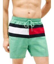TOMMY HILFIGER TH Szorty kąpielowe z logo flagi - Stroje kąpielowe męskie