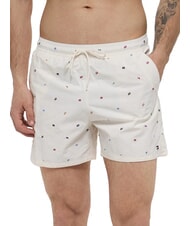 TOMMY HILFIGER TH Str&oacute;j z kr&oacute;tkimi spodenkami w mikro wz&oacute;r - Stroje kąpielowe męskie