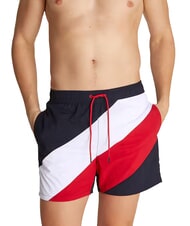 TOMMY HILFIGER TH Bokserki w paski diagonalne - Stroje kąpielowe męskie