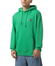 TOMMY HILFIGER TH JEANS Bluza z kapturem z naszywką flagową nadmorski zielony - Bluzy męskie - 1