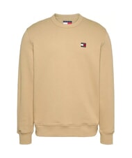 TOMMY HILFIGER TH JEANS Bluza bawełniana z okrągłym dekoltem reliktowa opalenizna - Bluzy męskie - 1