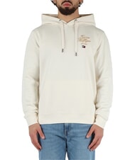 TOMMY HILFIGER TH Bluza z kapturem z haftowanym logo płatek kości słoniowej - Bluzy męskie - 1
