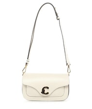 COCCINELLE C-ME CALF&MARB Torba na ramię perła - Torby damskie - 1
