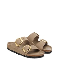 BIRKENSTOCK ARIZONA BIG BUCKLE Sk&oacute;rzane kapcie z 2 paskami - Buty damskie