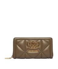 LOVE MOSCHINO EMBOSSED Duży portfel zapinany na zamek - Portfele damskie