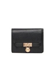 MICHAEL KORS HAMILTON MODERNE Mały sk&oacute;rzany uchwyt na karty czarny - Portfele damskie - 1