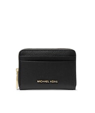 MICHAEL KORS JET SET Sk&oacute;rzany portfel na karty z portmonetką - Portfele damskie
