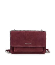 MICHAEL KORS CLAIRE Zamszowa torba na ramię krwisty - Torby damskie - 1