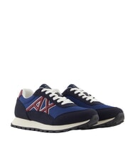 ARMANI EXCHANGE DROP MICROSUEDE Trampki z kontrastowym logo - Buty męskie