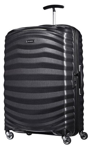 SAMSONITE LITE-SHOCK Duży, ultralekki wózek CZARNY - Wózki twarde