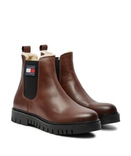 TOMMY HILFIGER TH JEANS Sk&oacute;rzane botki brązowy - Buty damskie - 1